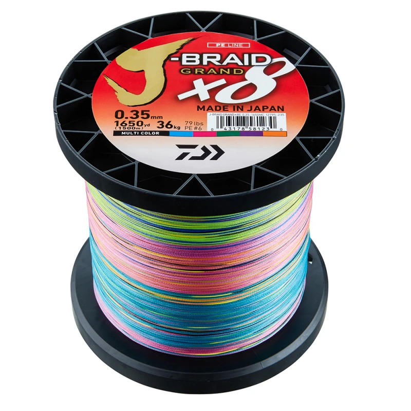 Daiwa J-braid Grand X8 Multi Color 1500m 3 Daiwa J-braid Grand X8 Multi Color 1500m