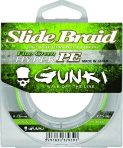 GUNKI Slide Braid 125 Fluo Green