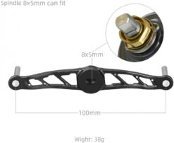 Gomexus Crank Handle Silver/Aurora Knob -Angelgeschäft BS120TN27TCJ1r 5