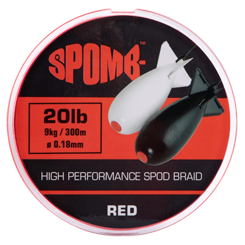 Spomb Braid 300m 9kg/20lb 0.18mm Red 3 Spomb Braid 300m 9kg/20lb 0.18mm Red