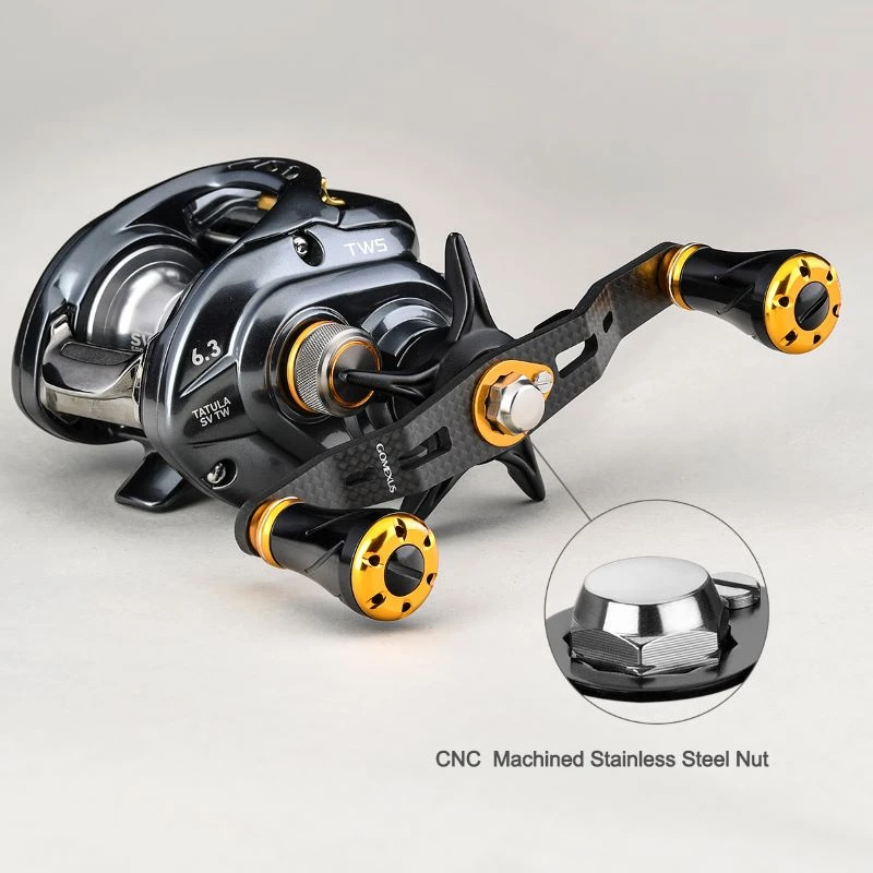 Gomexus 95mm Carbon Swept Handle With 20mm Aluminium Knob 4 Gomexus 95mm Carbon Swept Handle With 20mm Aluminium Knob – Bild 2