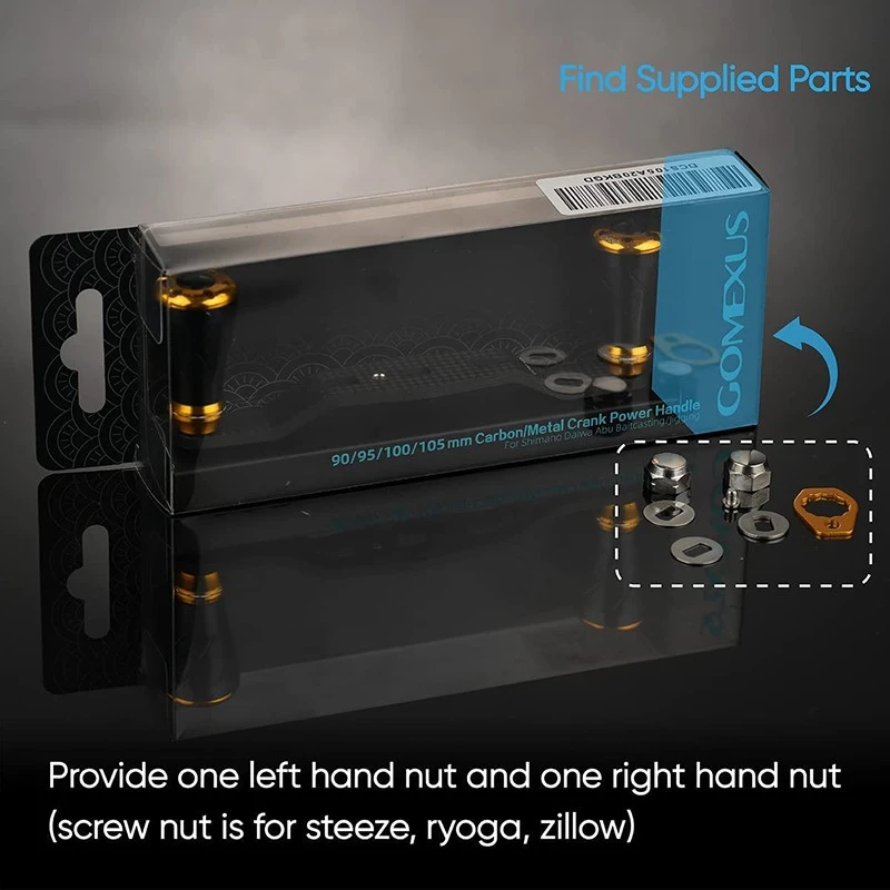 Gomexus 95mm Carbon Swept Handle With 20mm Aluminium Knob 8 Gomexus 95mm Carbon Swept Handle With 20mm Aluminium Knob – Bild 6