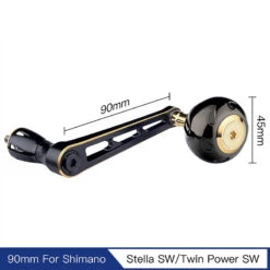 Gomexus 90mm Aluminium Power Handle With 45mm Titanium Knob - Black & Gold 9 Gomexus 90mm Aluminium Power Handle With 45mm Titanium Knob - Black & Gold -Angelgeschäft LYS90TB45BKGD 2