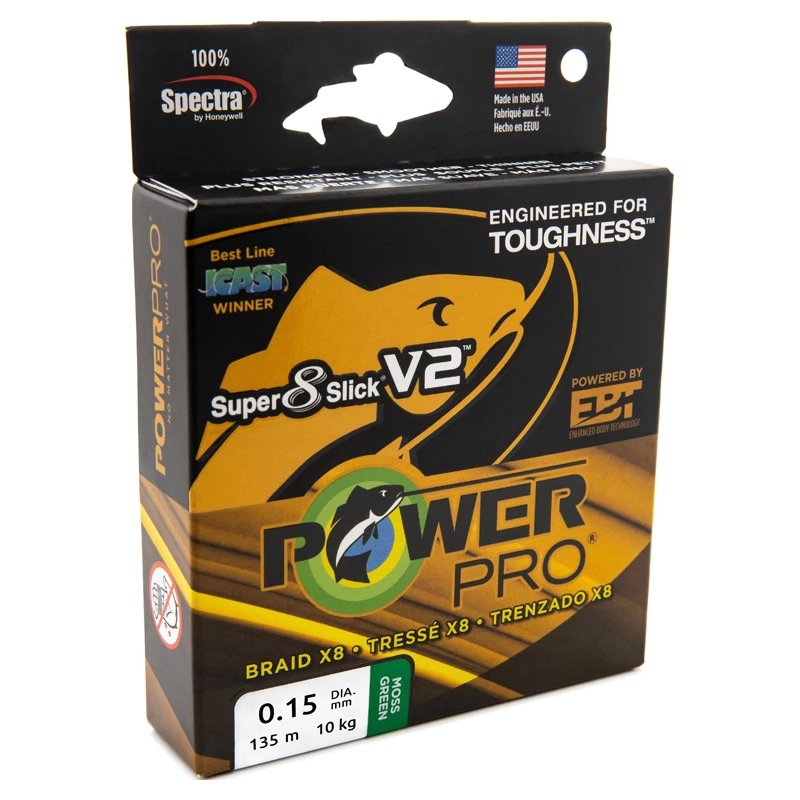 Power Pro PowerPro Super 8 Slick V2 Moss Green 135m 3 Power Pro PowerPro Super 8 Slick V2 Moss Green 135m