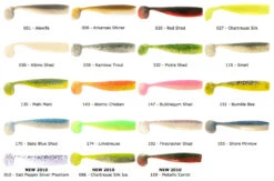 Lunker City Shaker Shad 11,5cm (8-Pack) -Angelgeschäft SHAKERSHAD115r 2